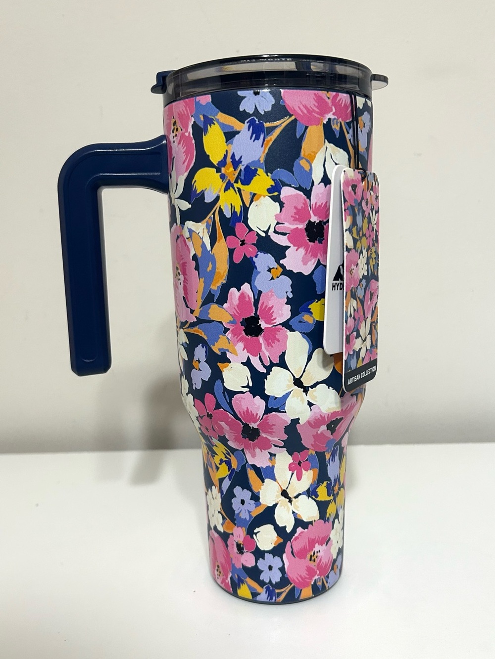 NWT Hydrapeak Floral Travel Tumbler Mug, 40 ounces